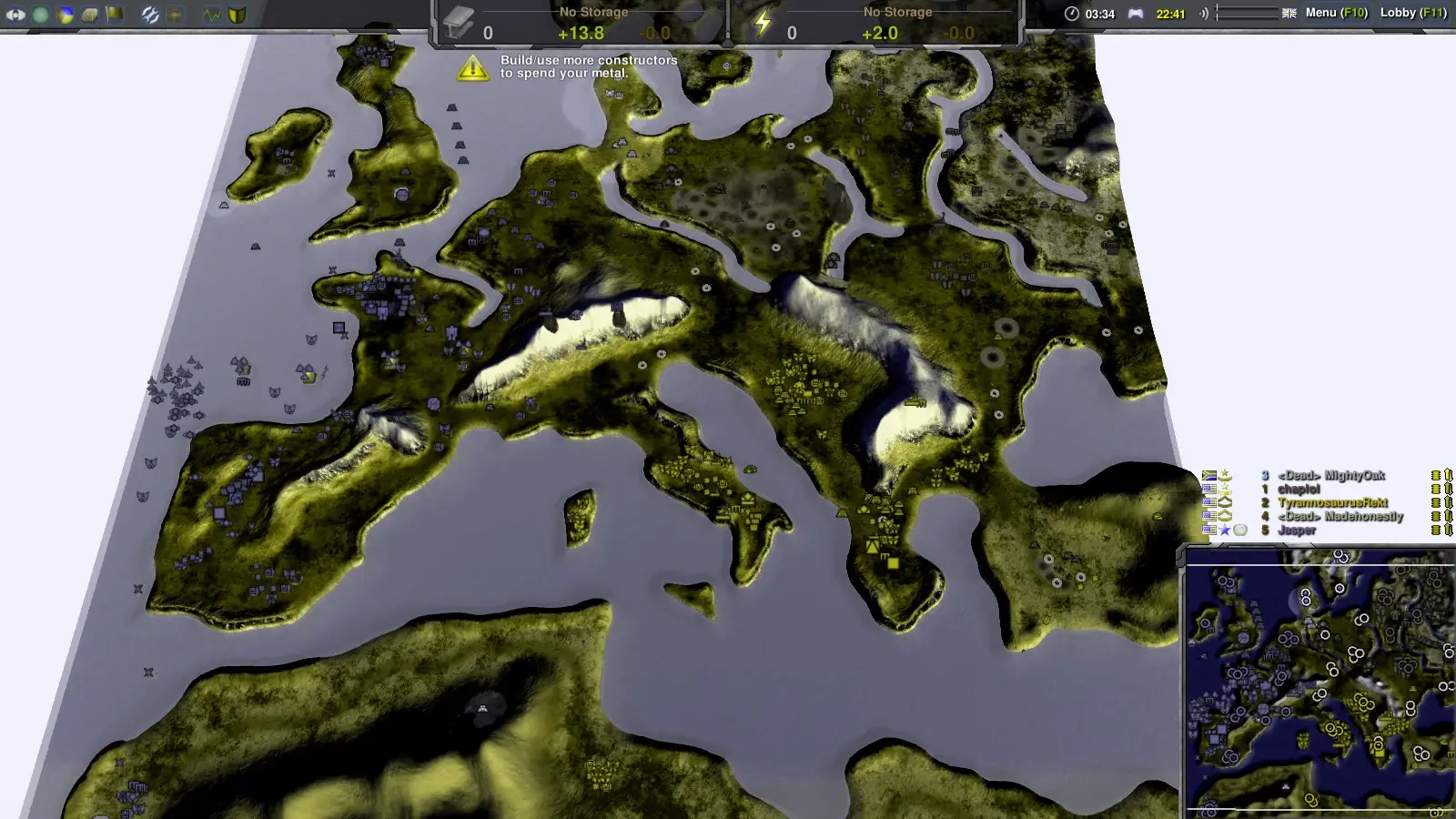 Zero-K Review Screenshot - Maps - Europe
