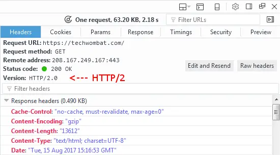 HTTP/2 Request Header Enabled - Apache2